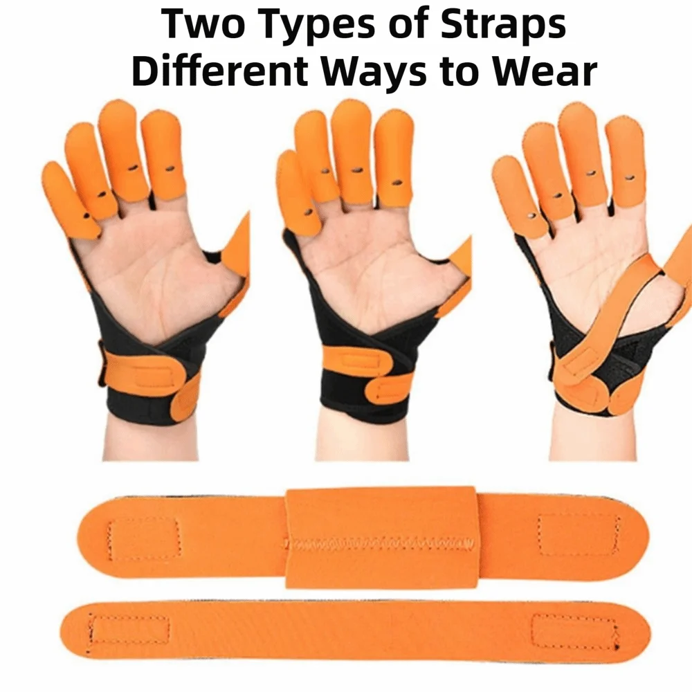 

Finger Splint Hand Training Gloves Anti Spasticity Hand Brace Finger Exerciser High Elasticity Anti-Slip Five Finger Trainer