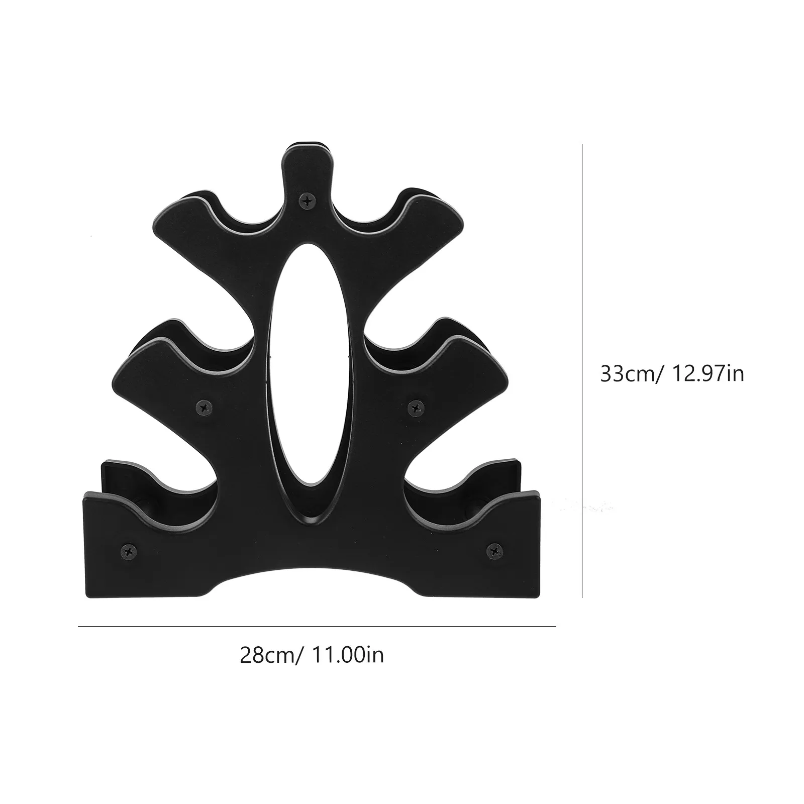 2Pcs PP Dumbbell Rack for Home Gym Compact Multi-Layer Dumbbell Storage Stand Stable Non-Tip Floor Bracket Strength Training