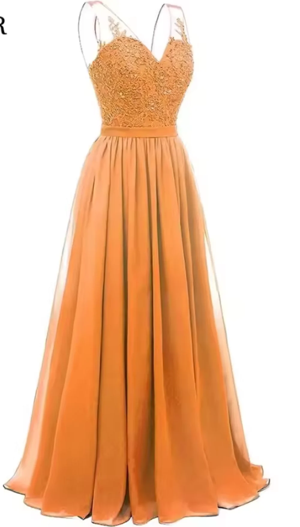 Turquoise V-hals Chiffon Bruidsmeisjekleding Lange Kant Decal Kralen Formele Prom Avondjurken Gratis Levering Gast Bruiloft