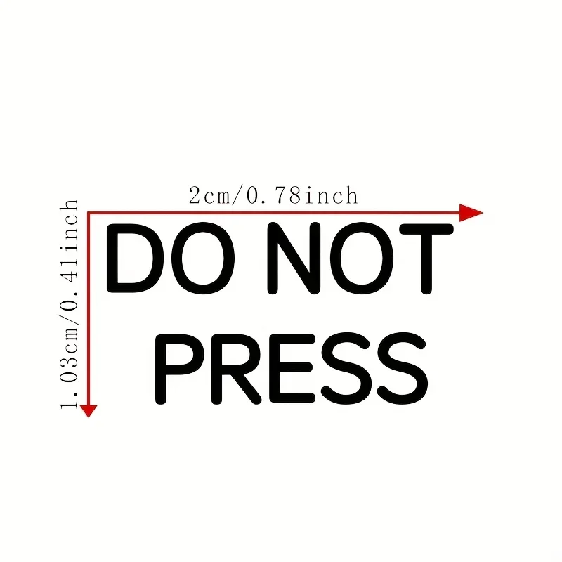 

4 шт. забавная наклейка «DO NOT PRESS» — подходит для переключателей салона автомобиля, журналов, ручек для телефонов, ноутбуков для освещения — предупреждение о сердце