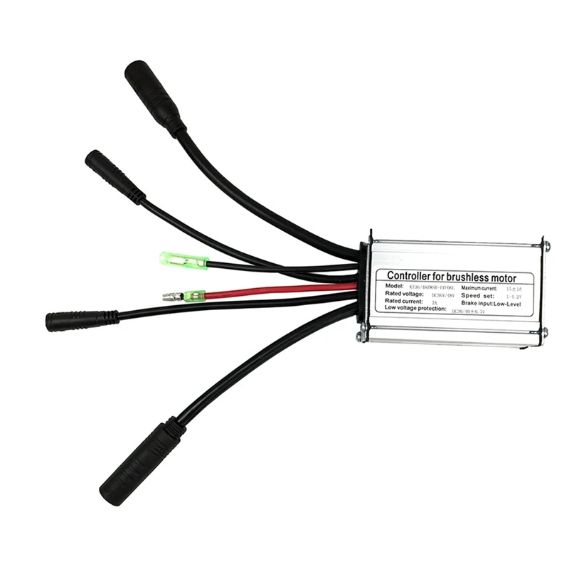 Electric Bicycle KT-15A Controller 36V/48V 6 Tube Squarewave Controller With Double Head Light Wire