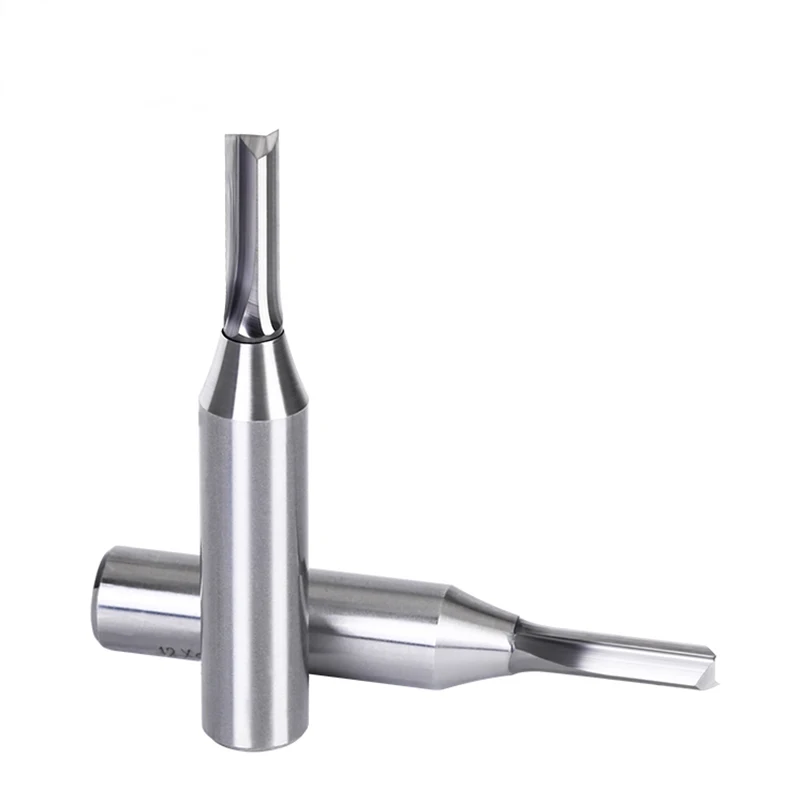 TCT اثنين حافة سكين مستقيم لمتوسطة الكثافة اللوح الليفي الألواح النجارة بت التوجيه 12.7 مللي متر عرقوب أدوات النجارة #5