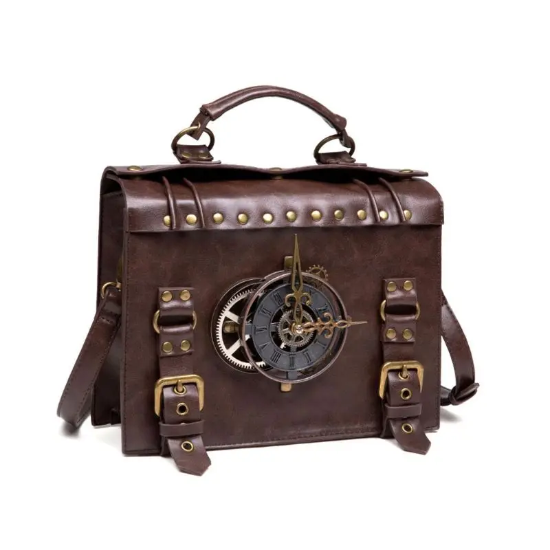 Steampunk Gear Crossbody Bags Retro Bags Bolsas ombro góticas