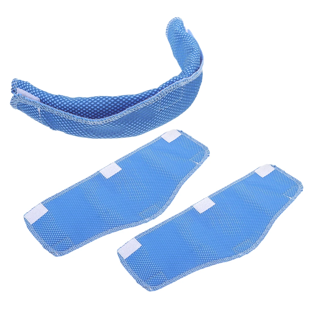 

3pcs Cooling Towels Sweat Absorbing Pad Headscarf for Hard Hats Cycling Helmets Safety Caps Moisture Control Summer Reusable