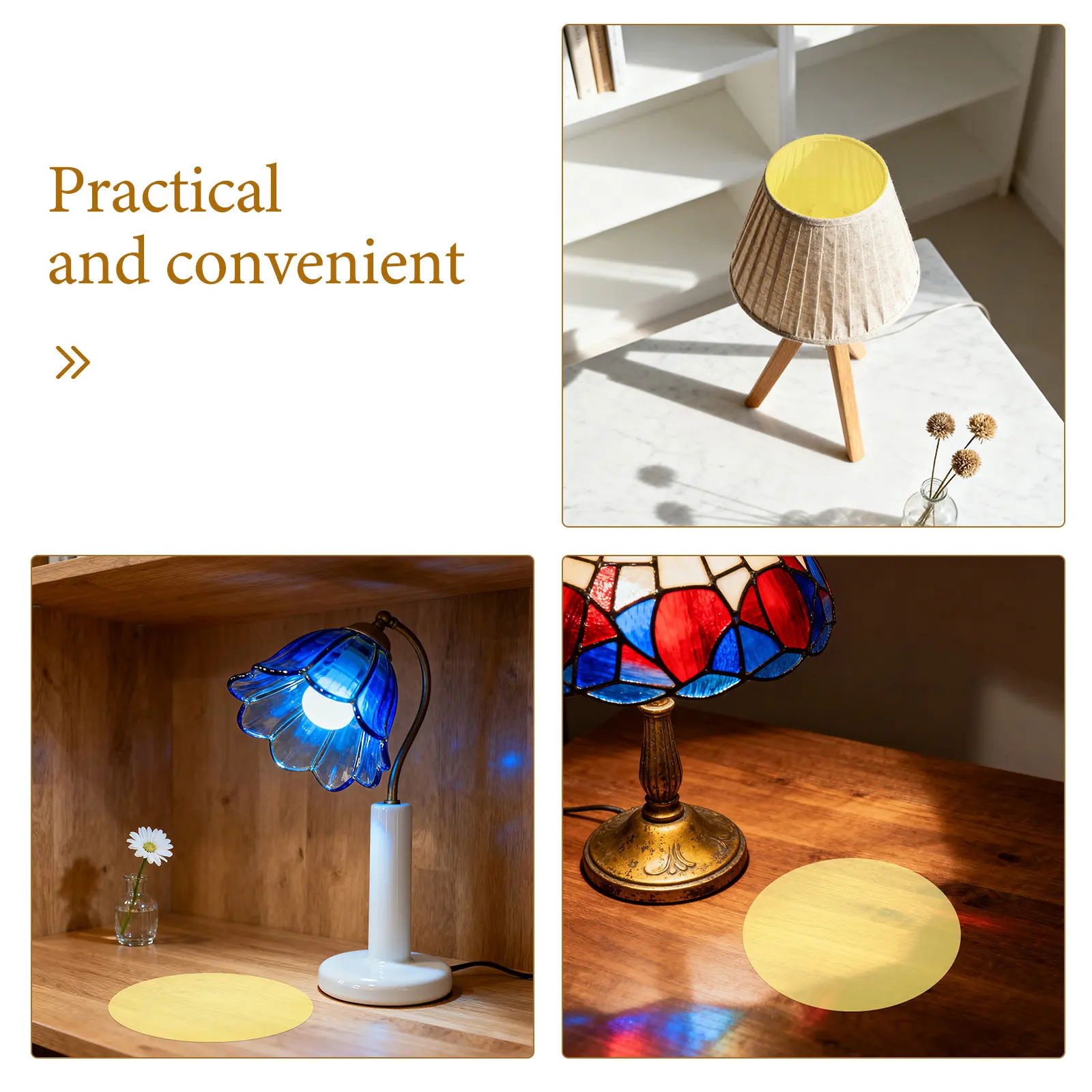 15Pcs Ambient Lighting Gel Filters Adhesive Warm Light Diffuser Film for LED Spotlight Video Light Color Correction Gel Sheets