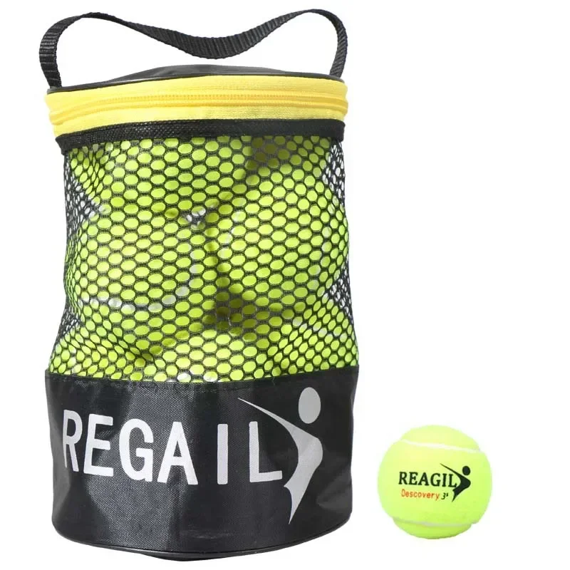 12Pcs Tennis Balls High Resilience Cashmere Rubber Durable Tennis Training Equipment for School Club