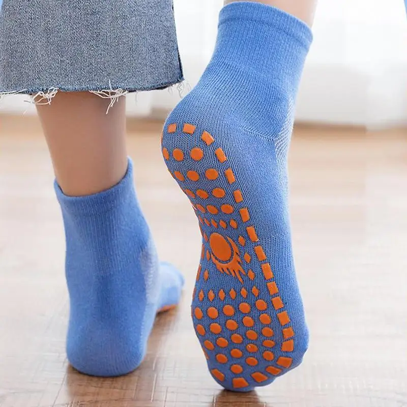 

Носки для пилатеса, женские нескользящие носки для пилатеса, носки для йоги, мягкие унисекс тапочки для тренировок, дышащие захваты для экипажа для тренировок