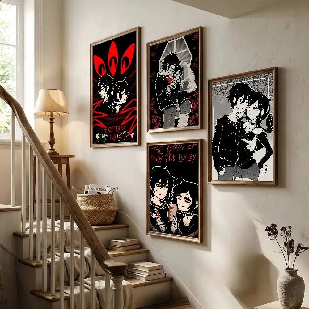 Game The Coffin Of Andy And Leyley-y Poster Home Living Bed Room Bar Hallway Sticky Wall Art Printing Waterproof Aesthetic