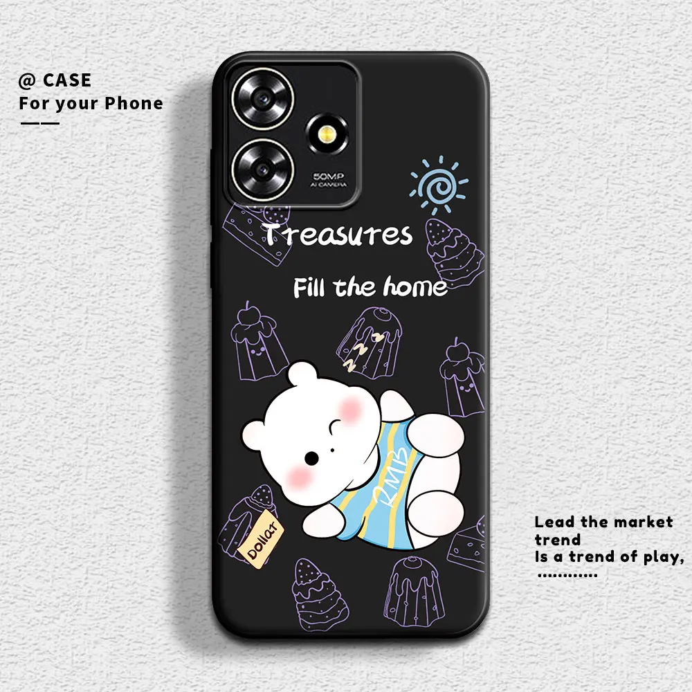 For ZTE Axon 50 Lite 5G Axon11SE Case Cute Panda Soft Silicone Couple Phone Case For ZTE Axon 11 SE 5G Protect Cartoon Cover