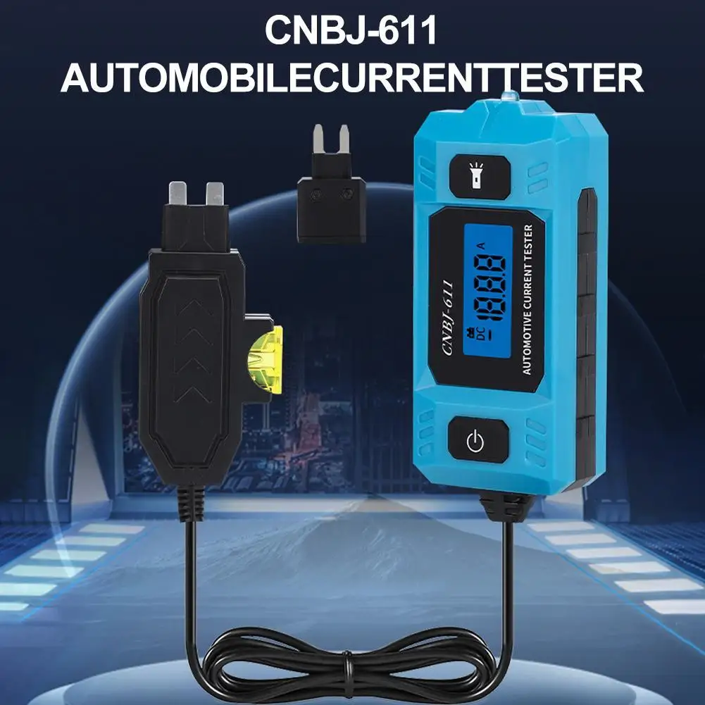 Automotive Circuit Fault Probe Tester, High-Precision Current Tester, Car Relay Fuse Checker, With LED Light & LCD Screen