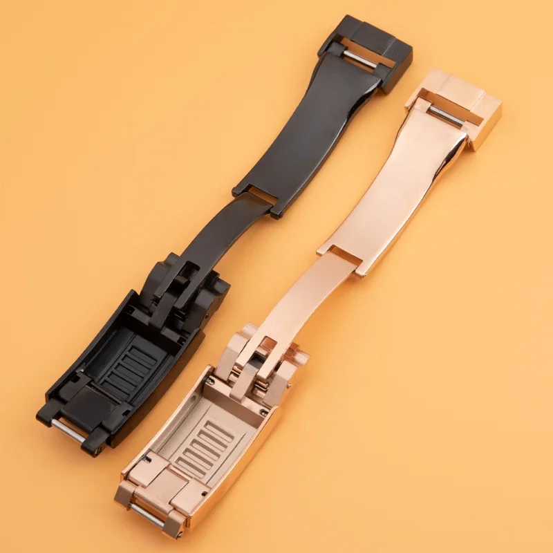 9x9mm Edelstahl Development Slider Schnalle Schraube Glide Lock für Rolex Strap Submariner Oysterflex Daytona GMT Uhrenarmband