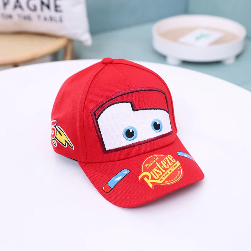 Lightning McQueen printemps, automne et été chapeau pour enfants voitures de dessin animé chapeau à visière protection solaire casquette de baseball décontractée cadeau