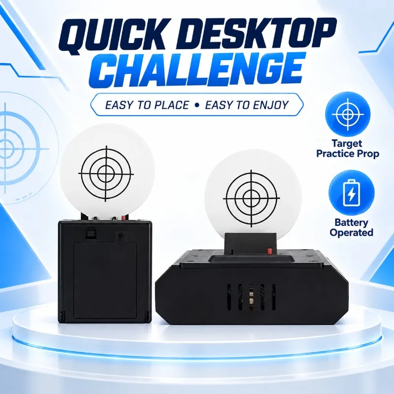 Interactive Leisure Practice Target Round Bullseye Sensing Board Auto Reset Hobby Fitting