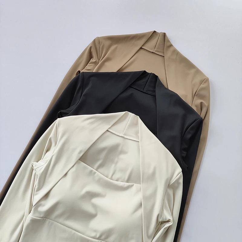 Fitness-Brustpolster-Sporttop für Damen, Langarm-Shirts, Pra Speed Up, kurze elegante Tanz- und Yoga-Kleidung, kleiner Taillenbund, Fitnessstudio – Detail 11