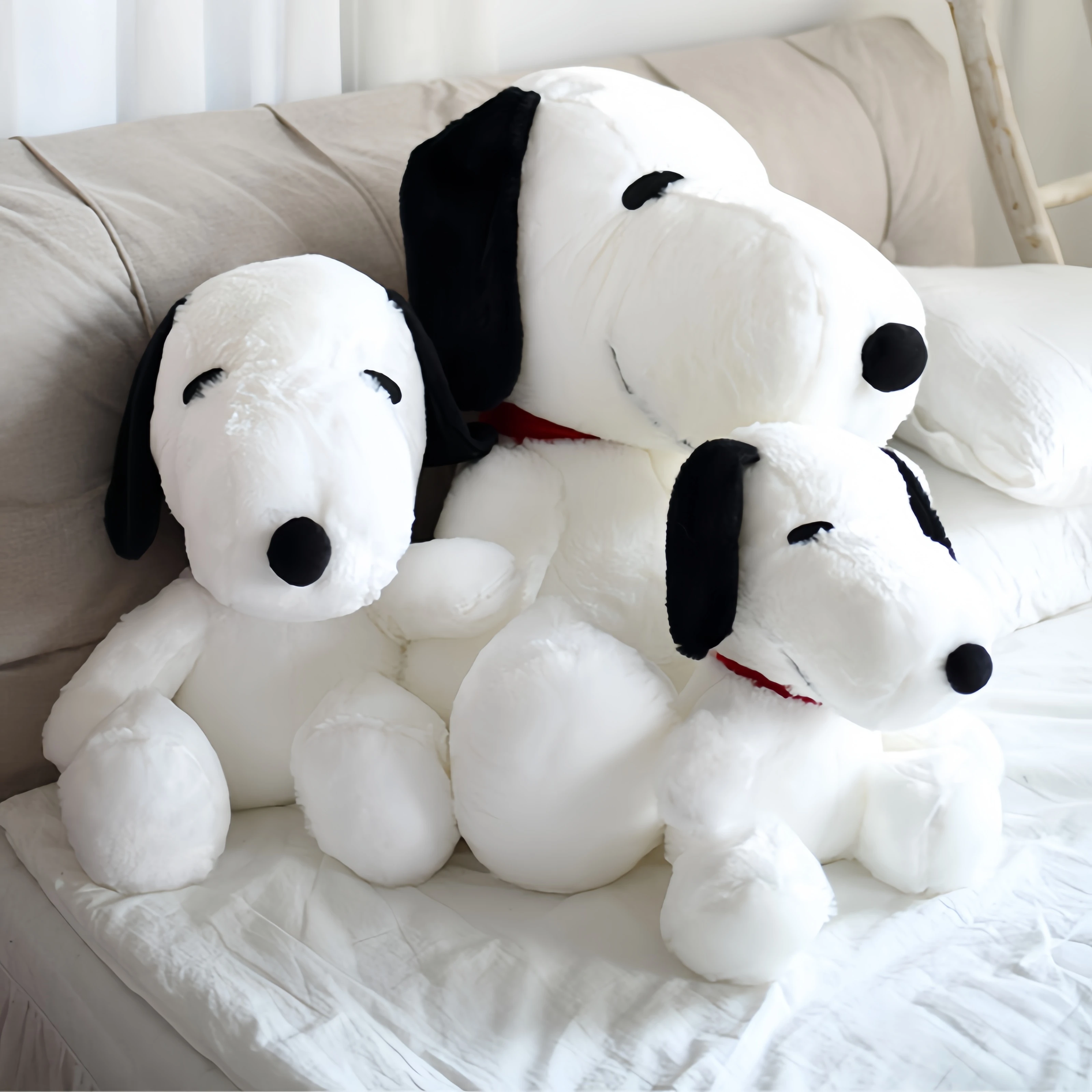 

Милая плюшевая игрушка Snoopy 40/60 см, очень мягкая пушистая мягкая игрушка Snoopy Peluche, белая собака, плюшевая подушка, диван, кровать, декор комнаты