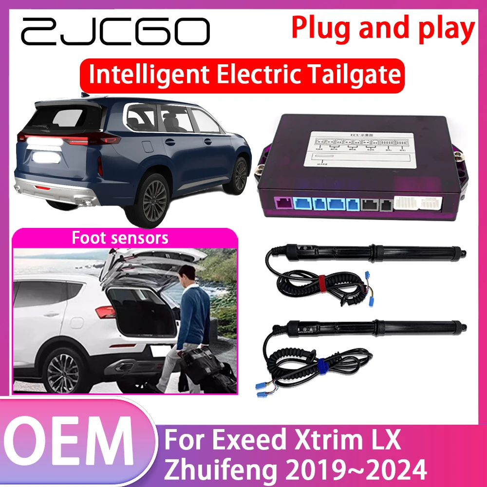 

ZJCGO Electric Tailgate Lift Drive Trunk Opening Tail Gate Lift Soft Close Car Door For Exeed Xtrim LX Zhuifeng 2019~2024