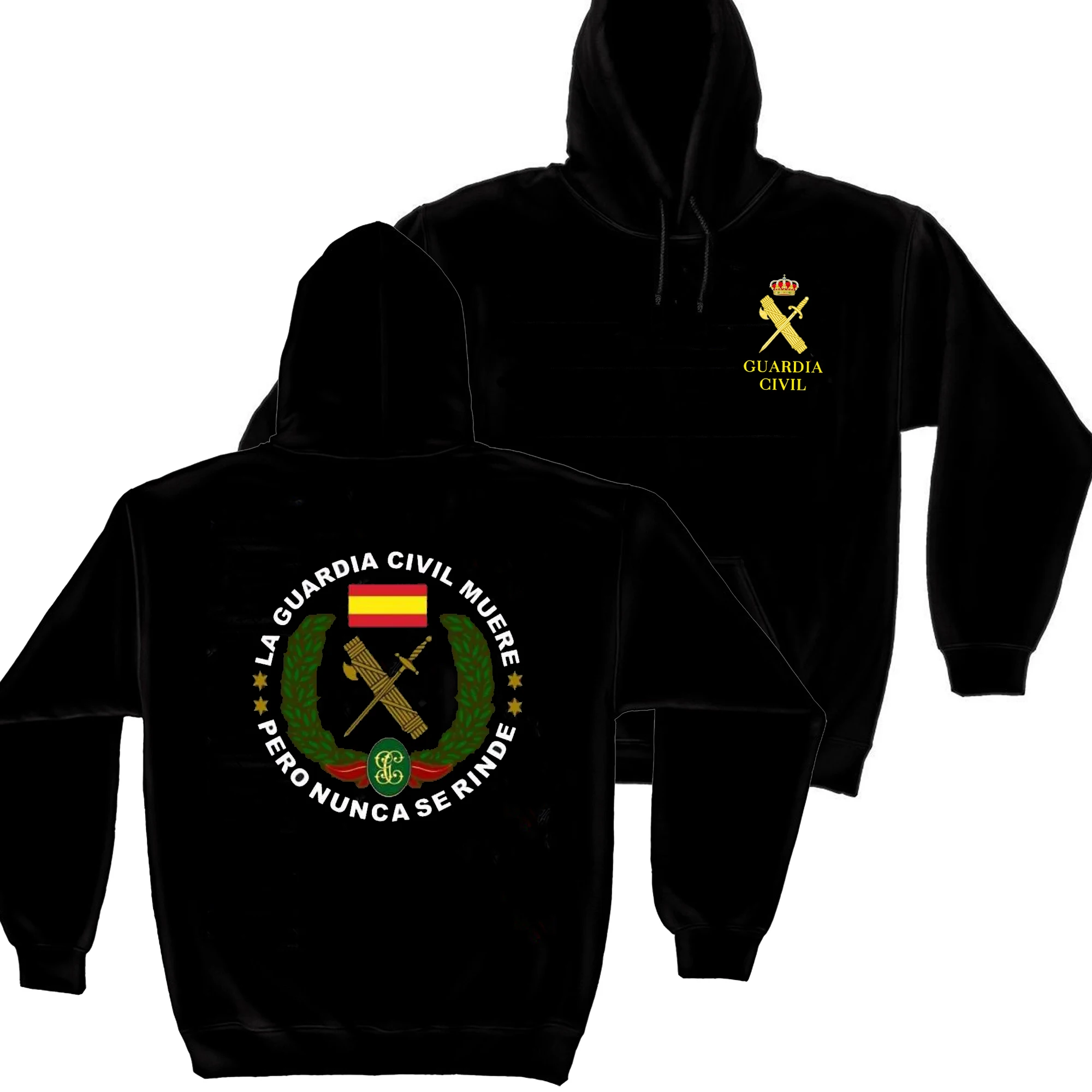 

MUERE PERO NO SE RINDE. Spanish Guardia Civil Pullover Hoodie New 100% Cotton Comfortable Military Casual Mens Clothes Top