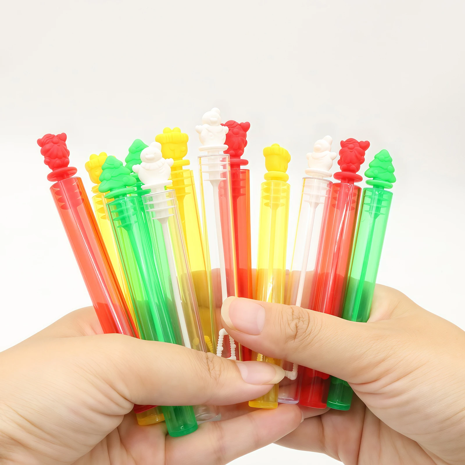 Paquet de 20/40 Mini baguettes à bulles en vrac 4 couleurs pour noël, mariage, utilisation d'activités intérieures et extérieures, cadeaux de fête à bulles