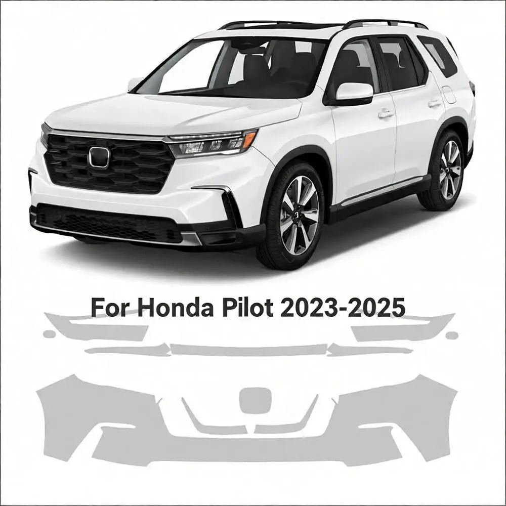 For Honda Pilot 2023-2025 TPU Bumper Scratch-Resistant Self-Healing Paint Protection Film Invisible Pre-cut PPF ﻿Kit