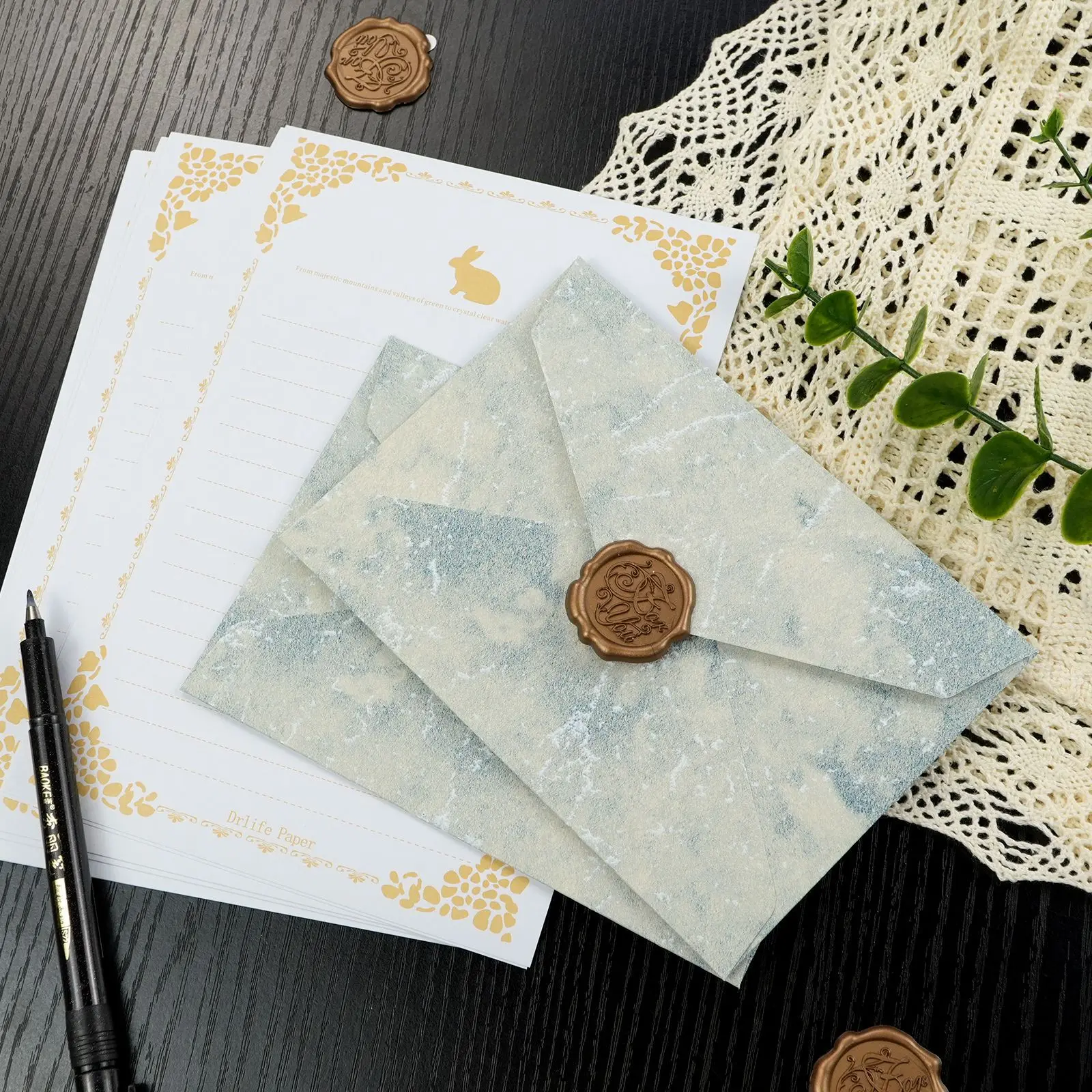 

50pcs 11.4x16.2cm Envelope High-grade 250g Paper Postcards for Wedding Invitation Envelopes Business Supplies Stationery Storage