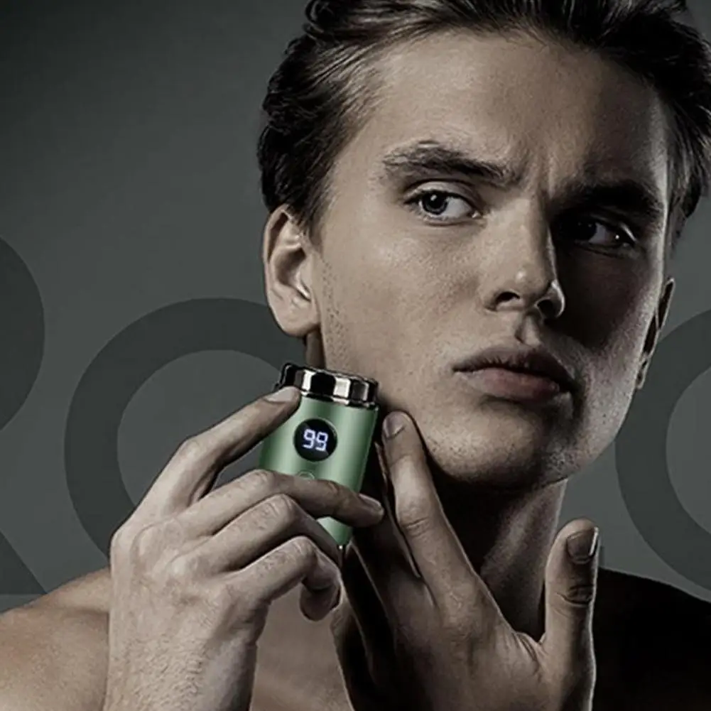 ماكينة حلاقة كهربائية صغيرة قابلة لإعادة الشحن للرجال والنساء - ماكينة حلاقة محمولة مع شاشة LED رقمية USB من النوع C لشحن السيارة والاستخدام المنزلي #2