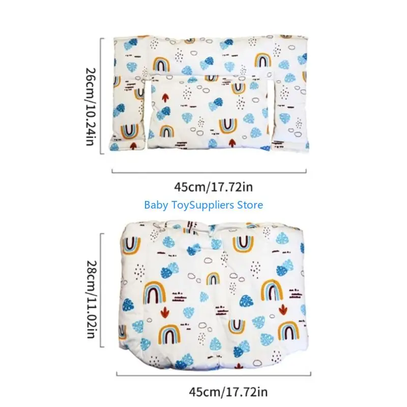 وسادة كرسي طعام الأطفال الرضع قابلة للغسل في الغسالة من R1WF، وسادة ناعمة من مزيج القطن ومريحة #6