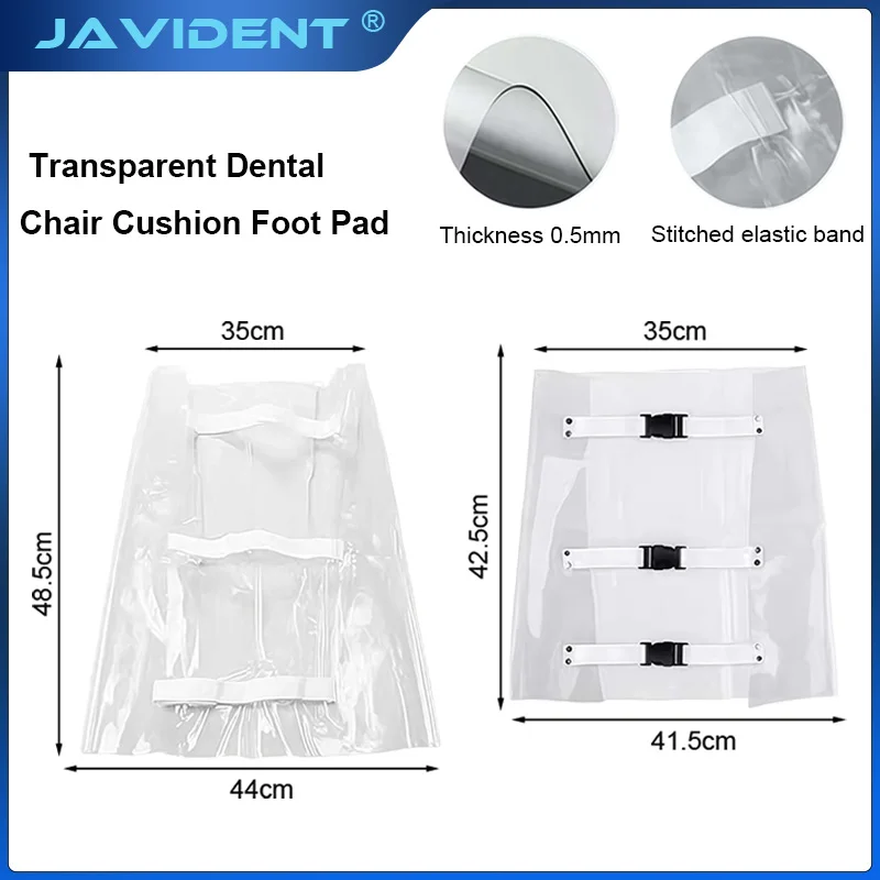 1Pcs Dental Chair Seat Cover Transparent Foot Pad Stain-Resistant Universal Fit Dental Cushion Dentistry Oral Supplies