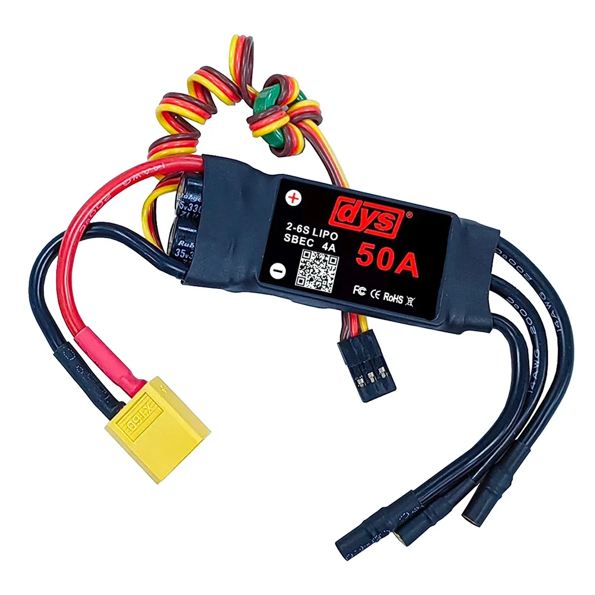 DYS 12A 20A 30A 40A 50A 60A 80A 100A 2-6S Brushless ESC With 5V/6A BEC For RC fixed-wing aircraft helicopter