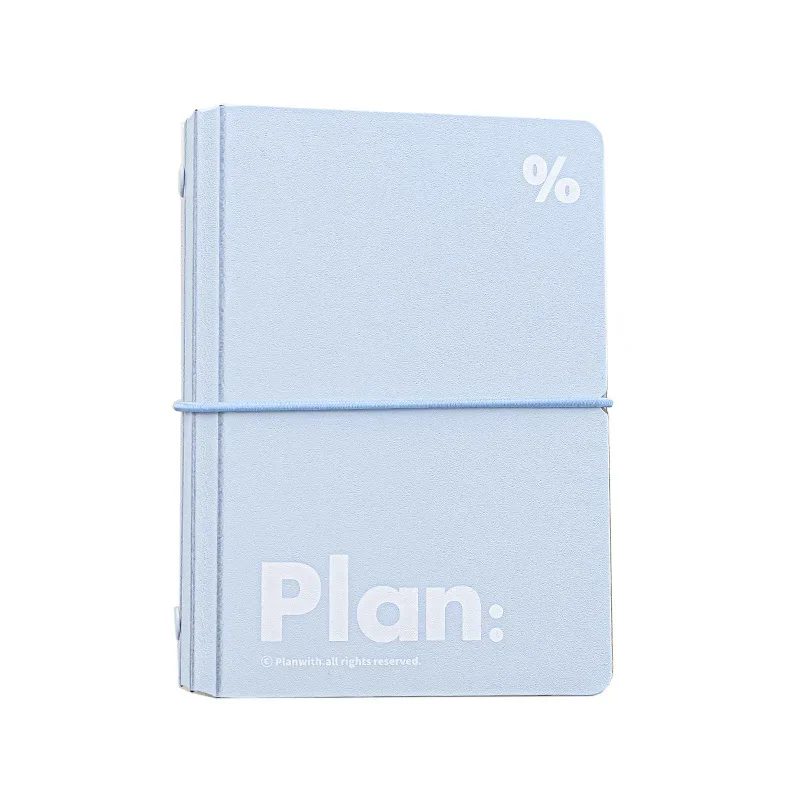 Simple Loose Leaf Binder Portable Notebook Planwith Pocket Office School Supplies Stationery Office Accessories Back To School