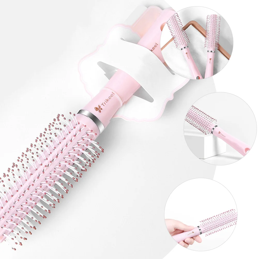 Curling Brush for Short Hair Travel Round Bangs Brushes Styling Roller Blow Drying Abs Comb Women and