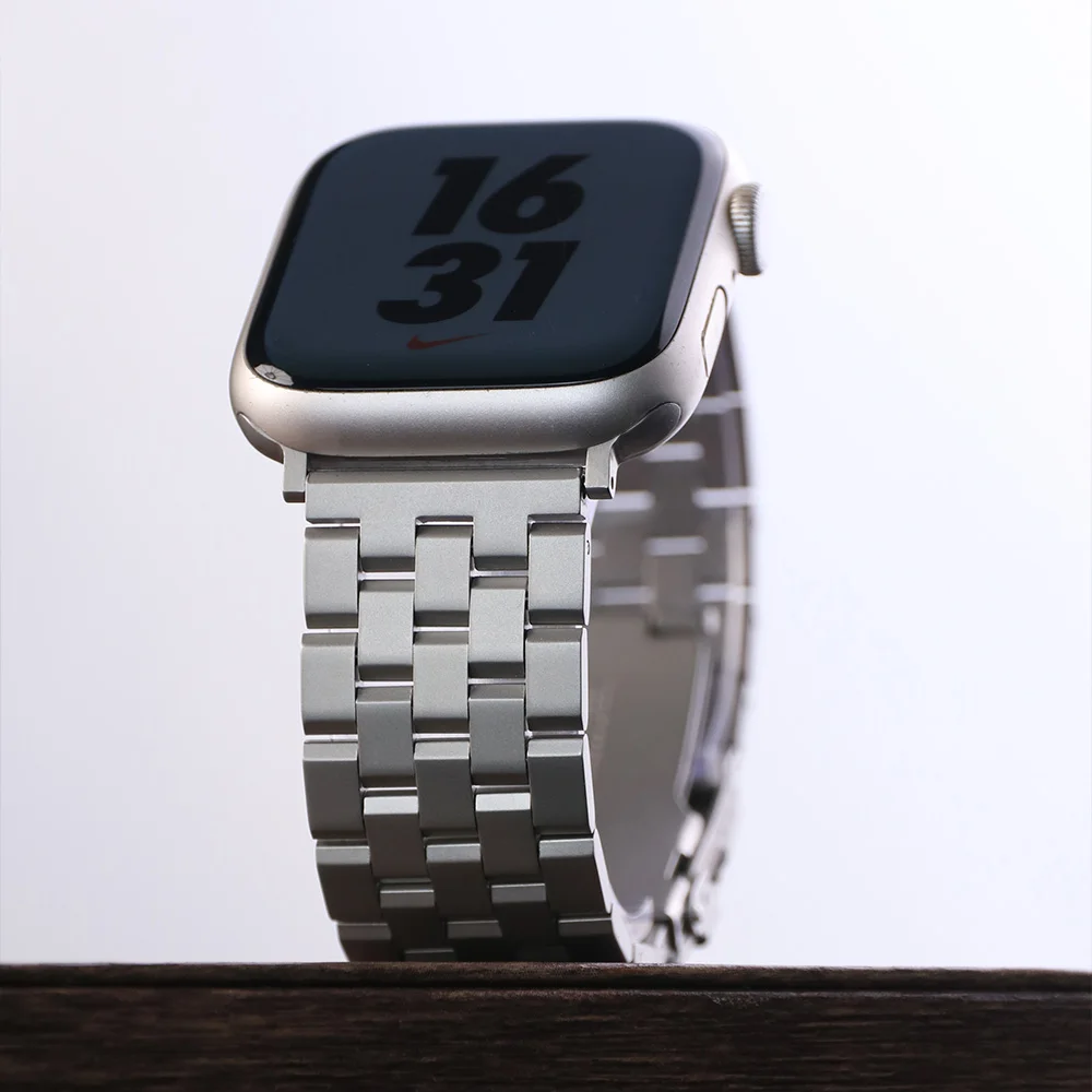 

Металлический ремешок для Apple Watch 10 46 мм Ultra 1 2 49 мм Ремешок Correa из нержавеющей стали для Iwatch 9 8 44 мм 45 мм Se 3 2 1 42 мм Браслет