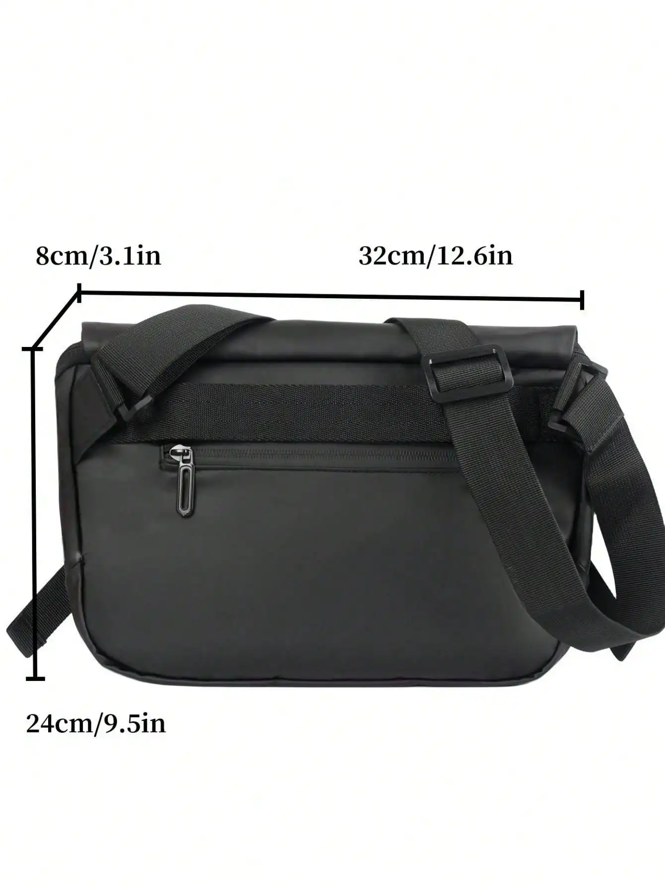 Large Capacity Men\'s Crossbody Bag Casual Zipper Messenger Bag Shoulder Bag Business Waterproof Crossbody Bag