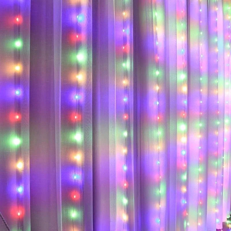 

Curtain LED String Lights Party Lights USB Plug-in Christmas Decoration with Remote Control Holiday Wedding Indoor Bedroom Home