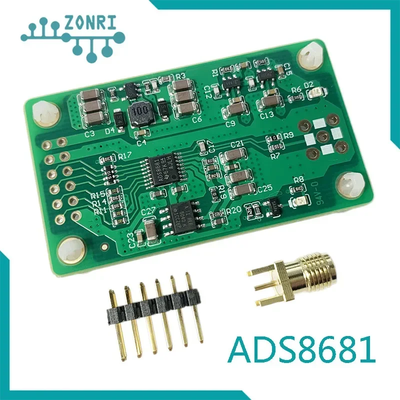 Ads8681 16bit 1msps SAR ADC Module Single Bipolar 2.56-12.288v Input