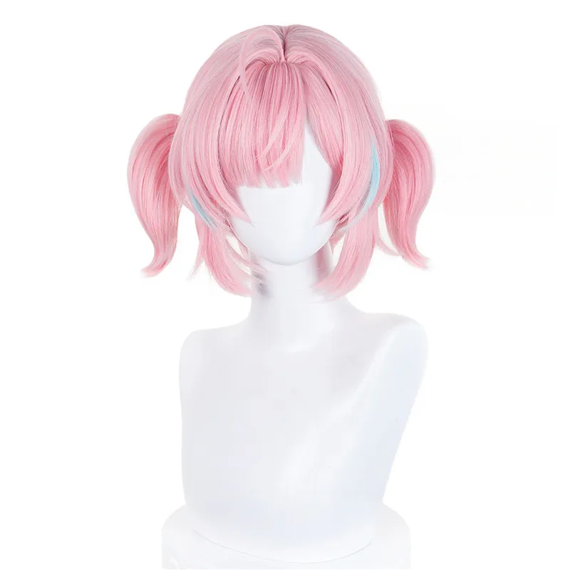 Already Style Aemeath childhood Cosplay Wig Pink Aemeath Cos Wigs Heat Resistant Hair Anime Wigs + Wig Cap