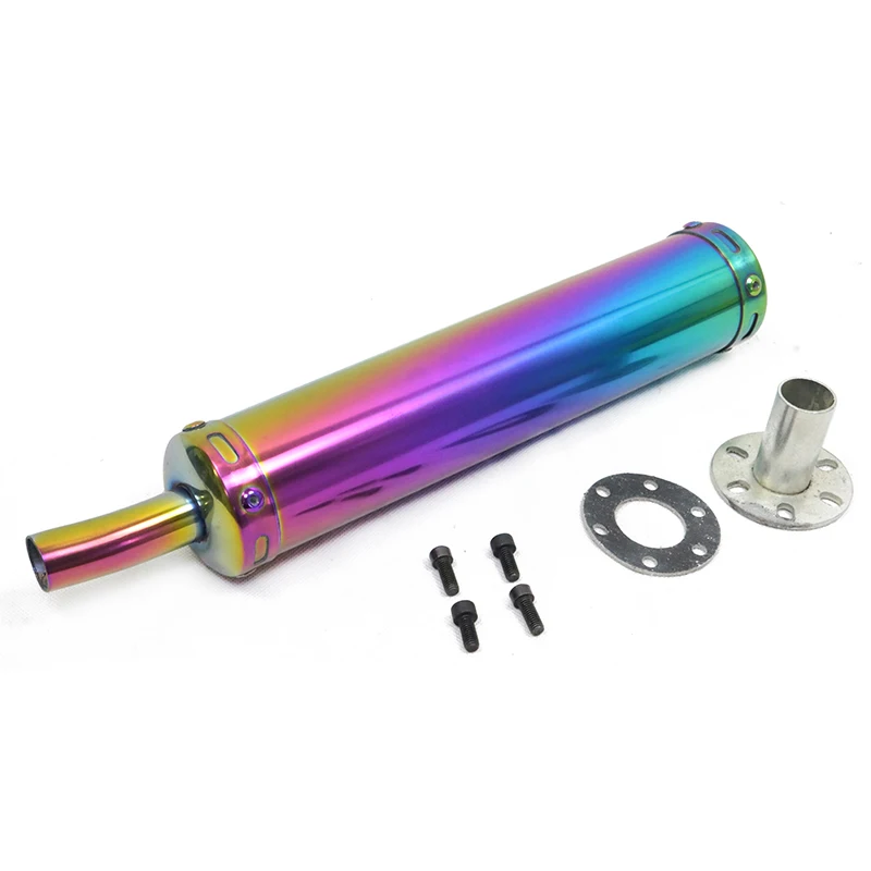 Motorcycle Exhaust Muffler Pipe Adjustable Silencer Street Scooter Motocross 6x28cm Racing Exhaust Muffler Exhaust Tip