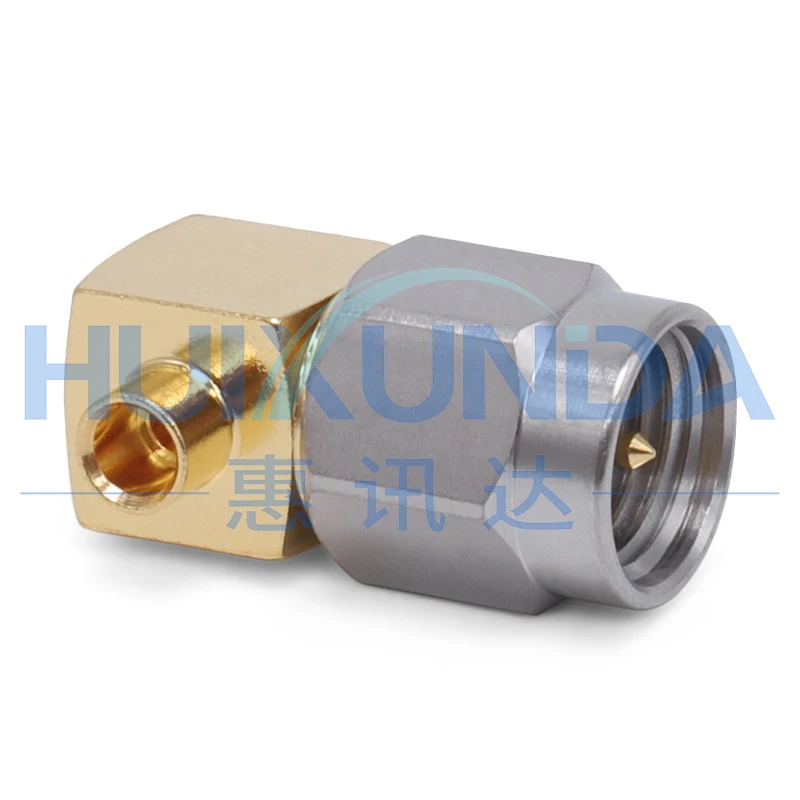 SMA-JWB2G SMA Male Right Angle Elbow Stainless Steel Screw RG405/670-086 Connector DC-12G
