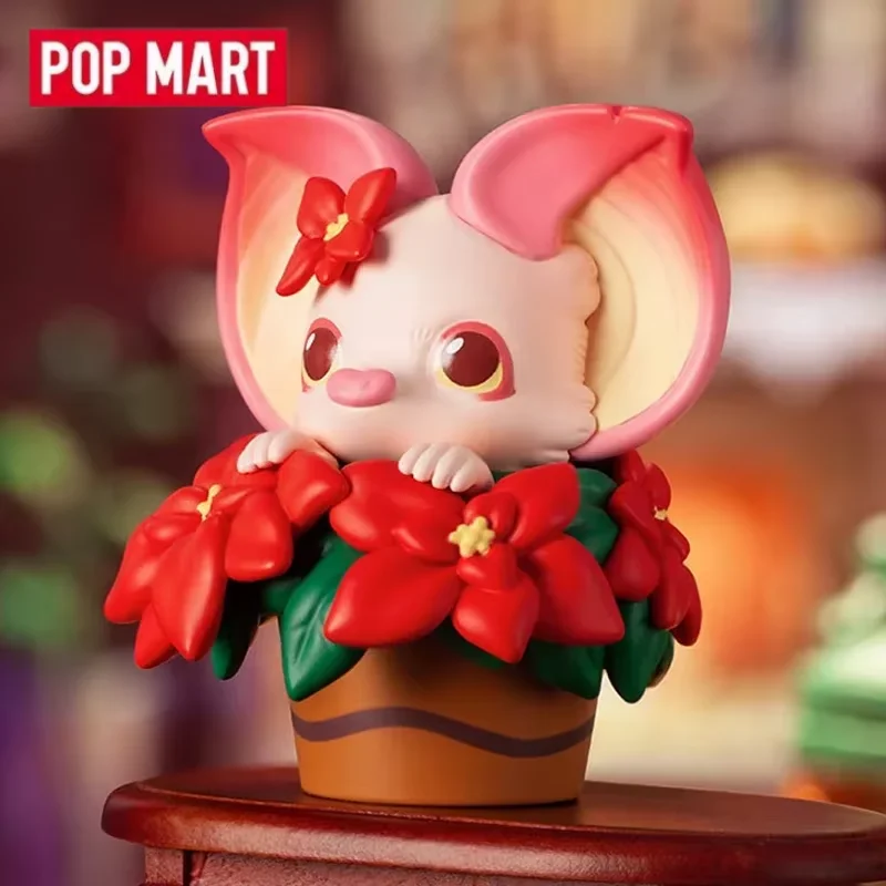 POP MAR Yoki-caja ciega de juguete de la serie navideña, caja ciega de juguete, caja misteriosa, figura de acción, modelo sorpresa, regalo de cumpleaños