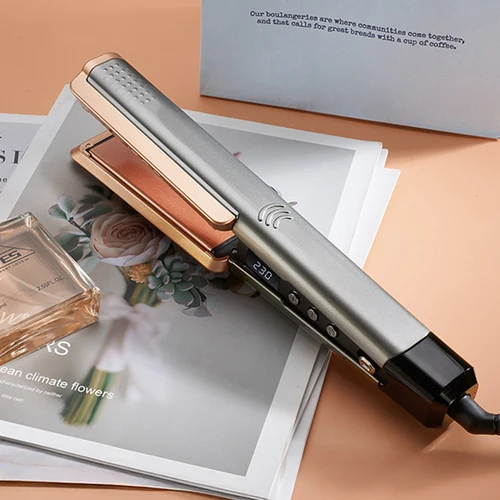 Imagen 2 del producto Plancha de pelo - Secador y alisador de cabello húmedo y seco 2 en 1 Calentamiento rápido Apagado automático de 13 temperaturas