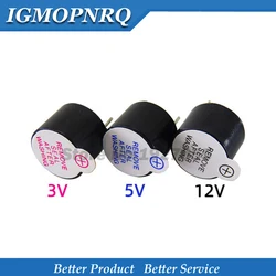 10pcs 3v 5v 12v Active Buzzer Magnetic Long Continous Beep Tone 12*9.5mm