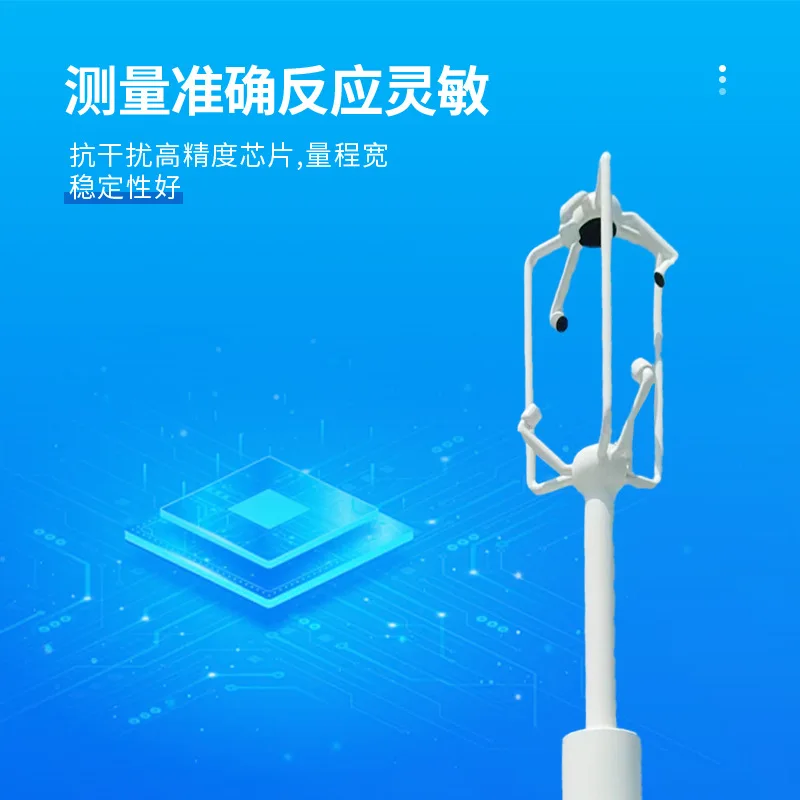 الفولاذ المقاوم للصدأ نموذج 3D سرعة الرياح مقياس شدة الريح نموذج سبائك الألومنيوم #4