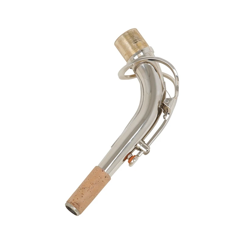 Abxh novo saxofone alto dobrar pescoço material de bronze sax instrumento de sopro acessório 25mm