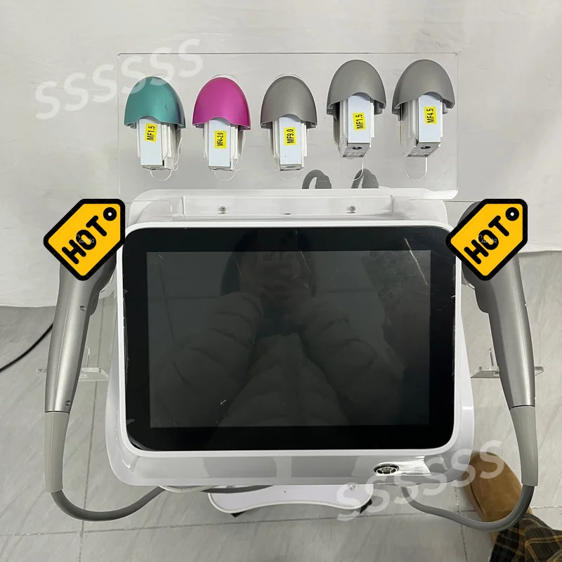 Portable 7D Skin Care Beauty Machine with 2 Handles for Face and Body Home SPA