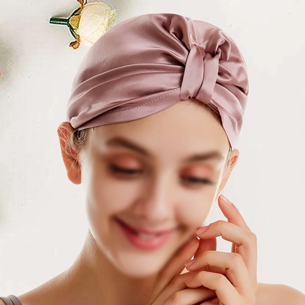 قبعة حريرية لتجفيف الشعر، ناعمة وناعمة ومريحة وسريعة الجفاف للمنزل وصالة الألعاب الرياضية والسفر والحمام والمكياج، قبعة مطاطية حمراء لتجفيف الشعر #6