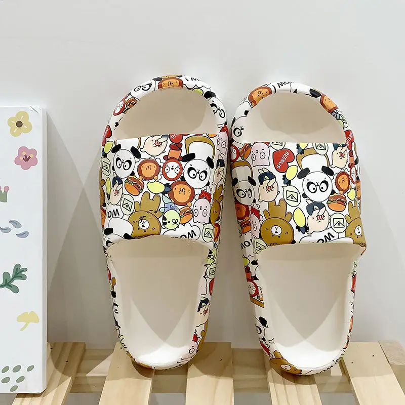 Youpin Non-slip Women Summer Platform Slippers Beach Slide Sandals Flip Flops Cartoon Candy Bear Animal Girls Home Indoor Shoes