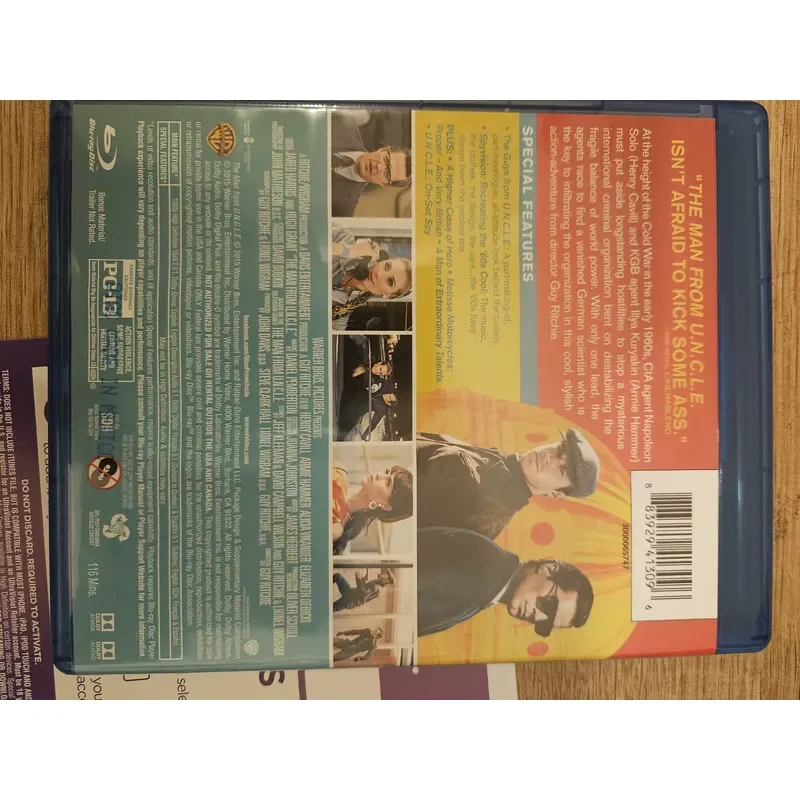 Secret Agent Genuine Blu Ray Disc Directed by Two Big Smokers Original Movie