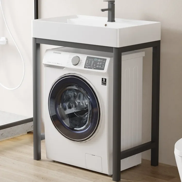 Balcony no punching bracket basin drum washing machine significant other machine basin ceramic wash basin integrated outdoor sin