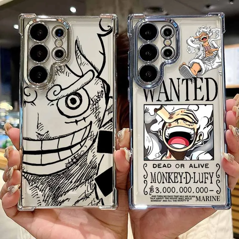 Anime O-One Pieces For Samsung S26 S25 Edge S24 S23 S22 S21 S20 FE Ultra Plus Lite Plating Anti-Fall Phone Case