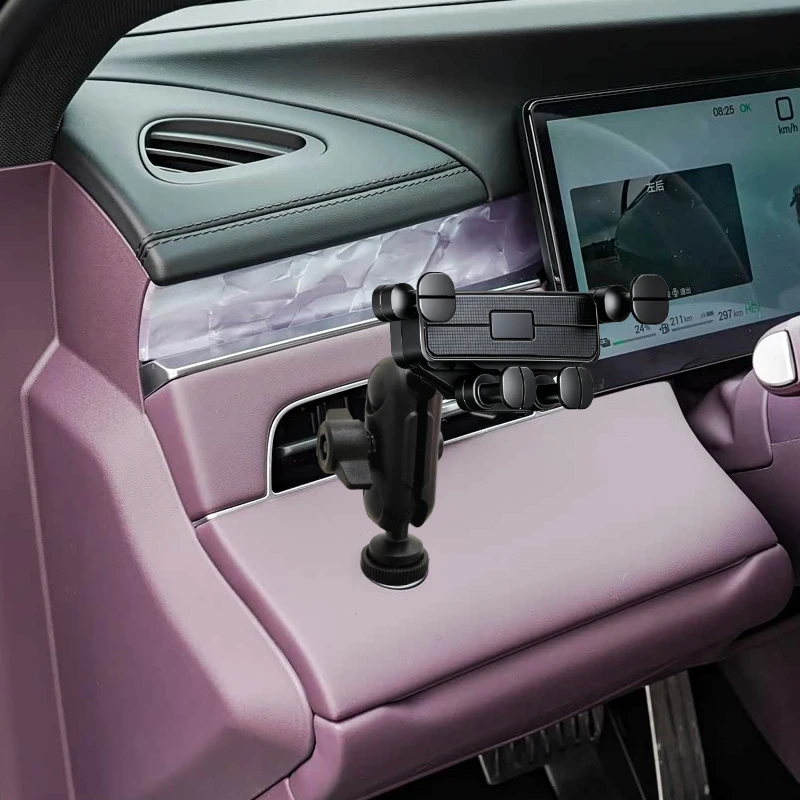 For BYD Seal 08/Song Ultra EV/Qin Max/Dolphin Sedan/Atto 3 Car Phone Holder Hands Free Navigation Phone Clip Holder