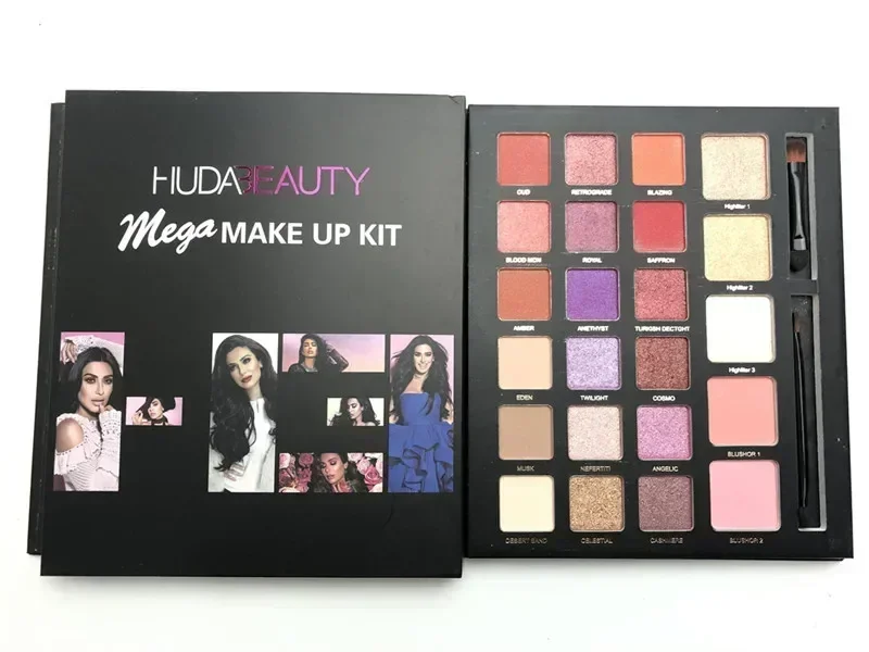 NEW Hudas Beauty MAKE UP KIT 23 colors Matte Shimmer Eyeshadow Palette Nude Makeup Glitter Smoky Hudas Eye Shadow Powder